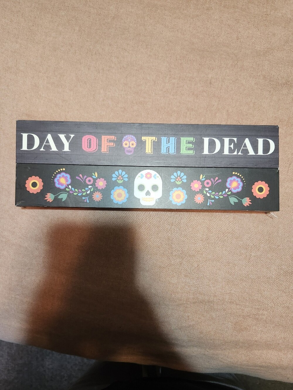 Day of the Dead Floral Wall Sign